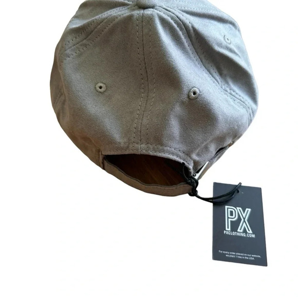 PX clothing Grey Baseball Cap Velvet NWT - Picture 4 of 5